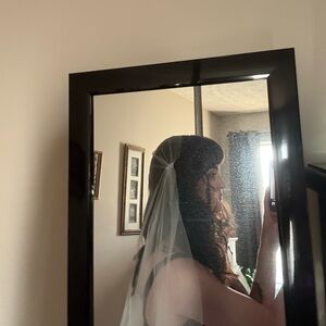 Bridal Veil Juliet Cap - White Sheer Veil